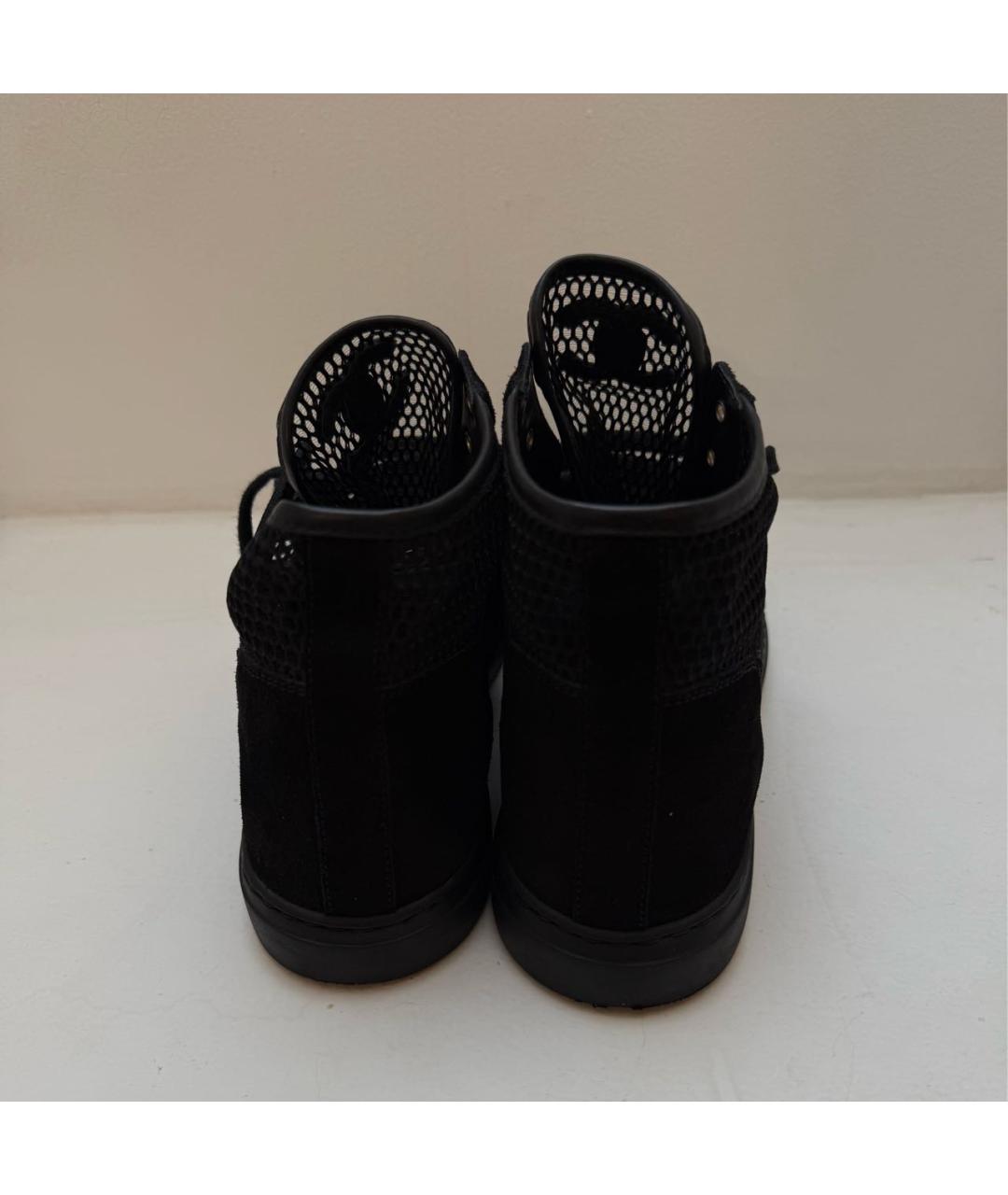 CHANEL Черные замшевые кеды, фото 4