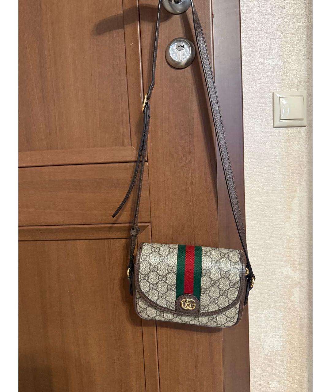 GUCCI Кожаная сумка через плечо, фото 3