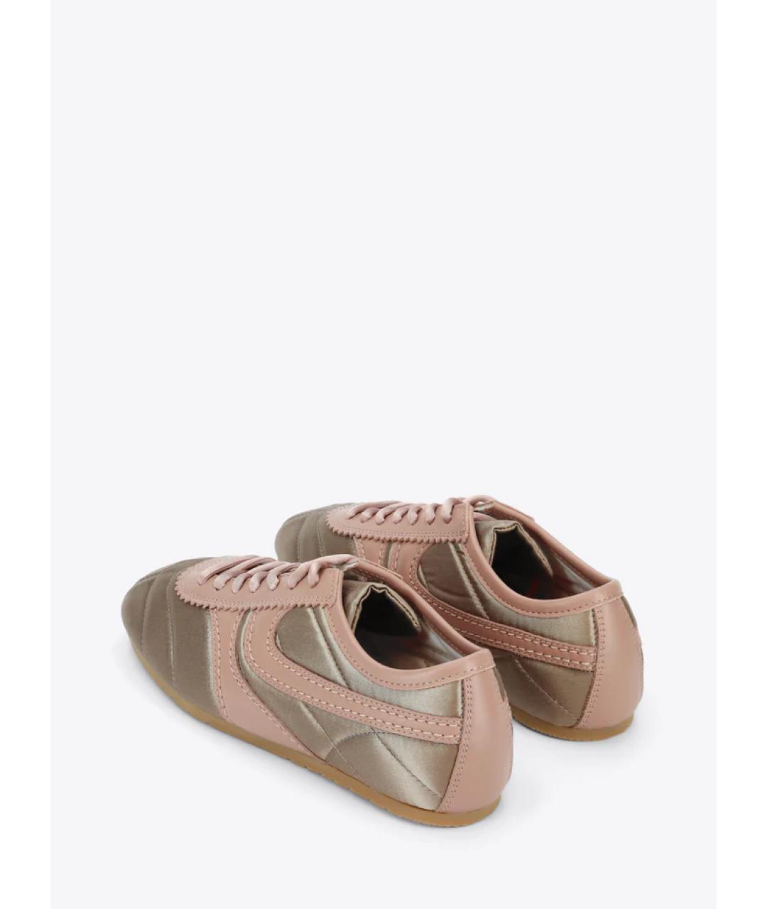 DRIES VAN NOTEN Розовые текстильные кеды, фото 3