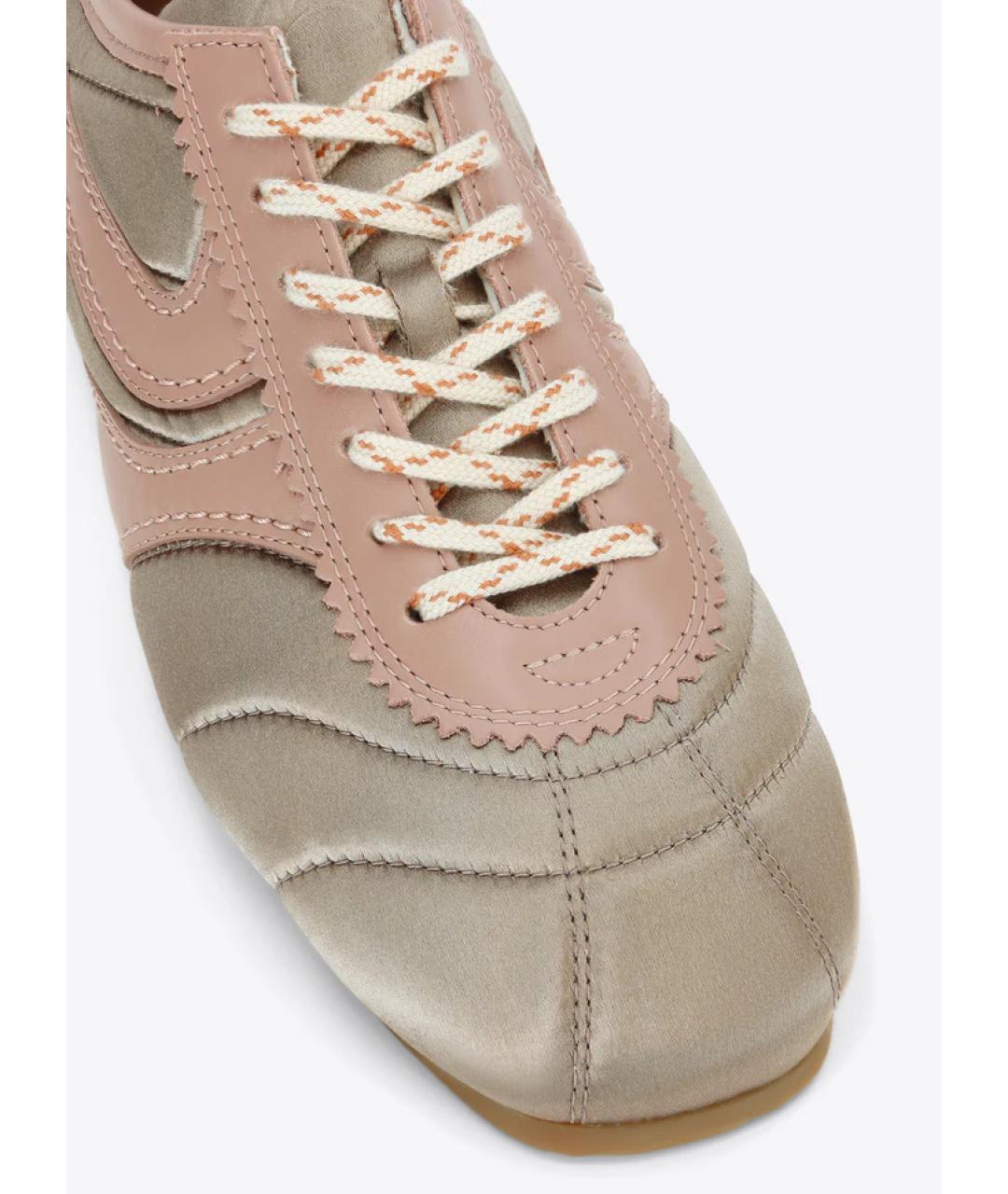 DRIES VAN NOTEN Розовые текстильные кеды, фото 4