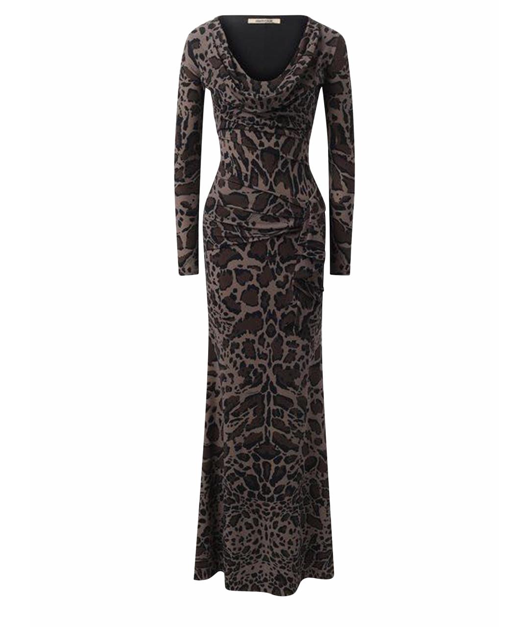 ROBERTO CAVALLI Мульти полиамидовое вечернее платье, фото 1