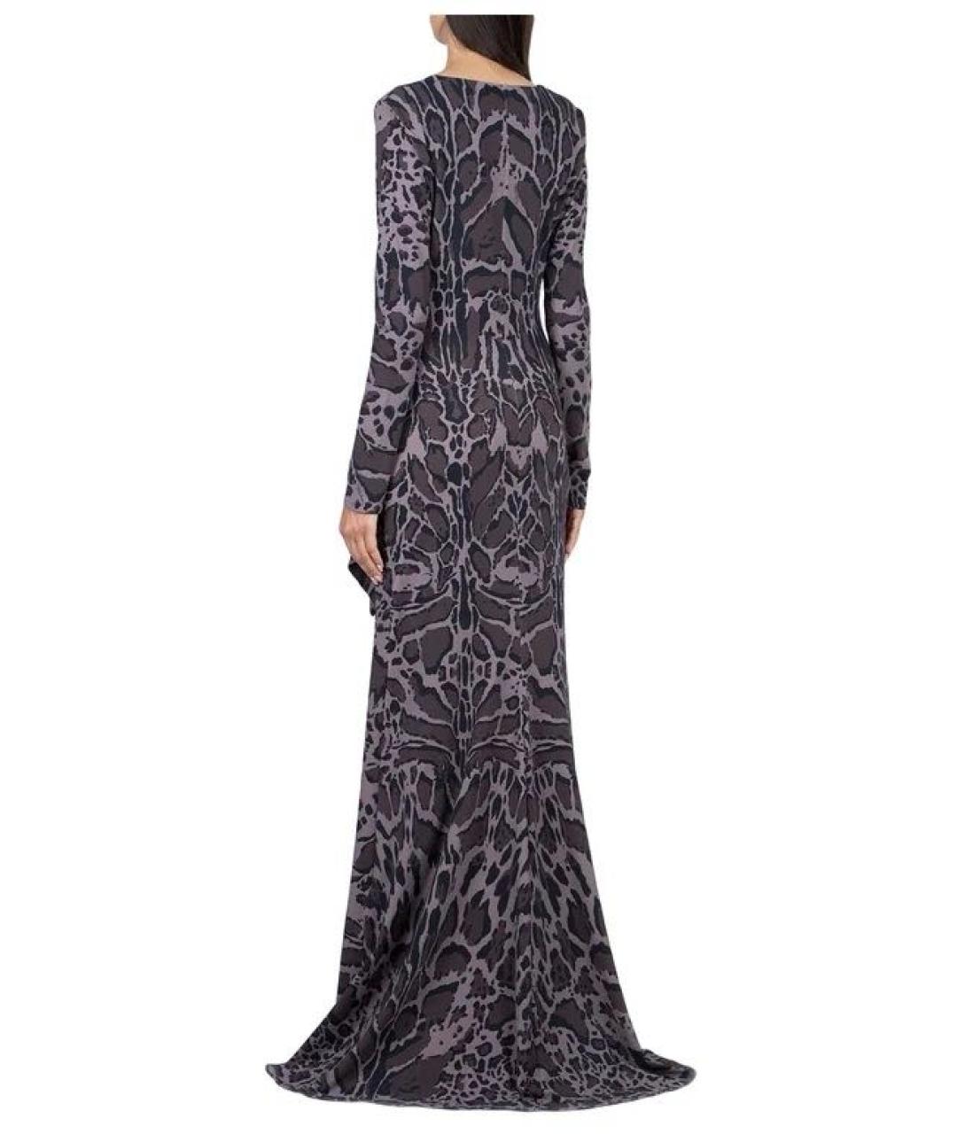 ROBERTO CAVALLI Мульти полиамидовое вечернее платье, фото 8