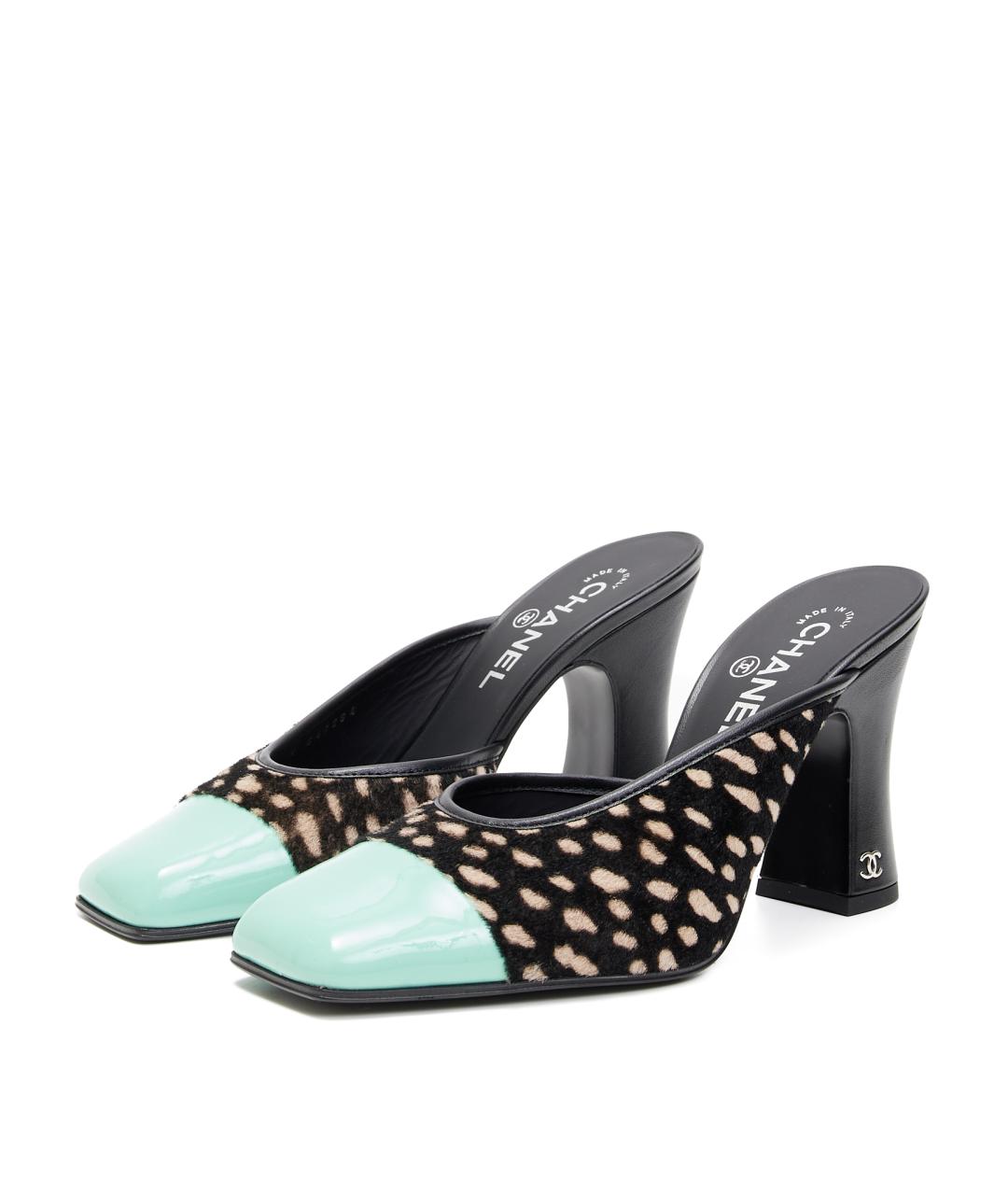 CHANEL Черные кожаные туфли, фото 2