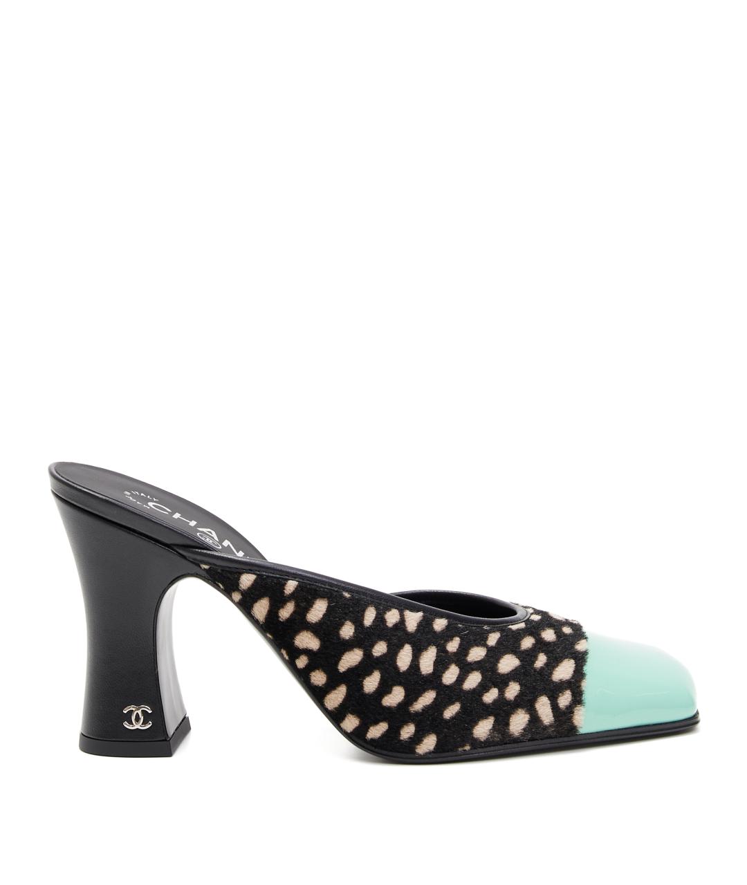 CHANEL Черные кожаные туфли, фото 9