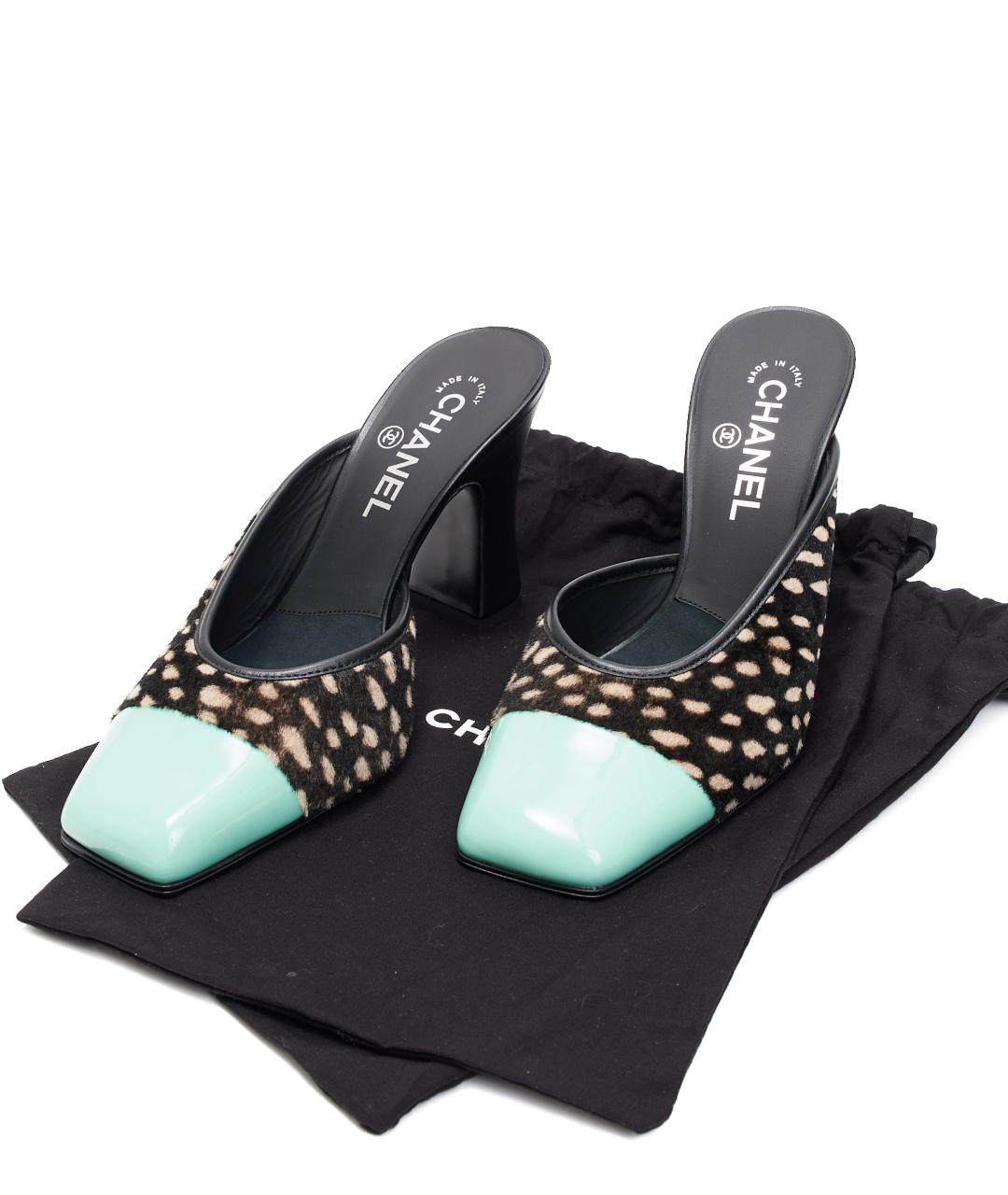 CHANEL Черные кожаные туфли, фото 8