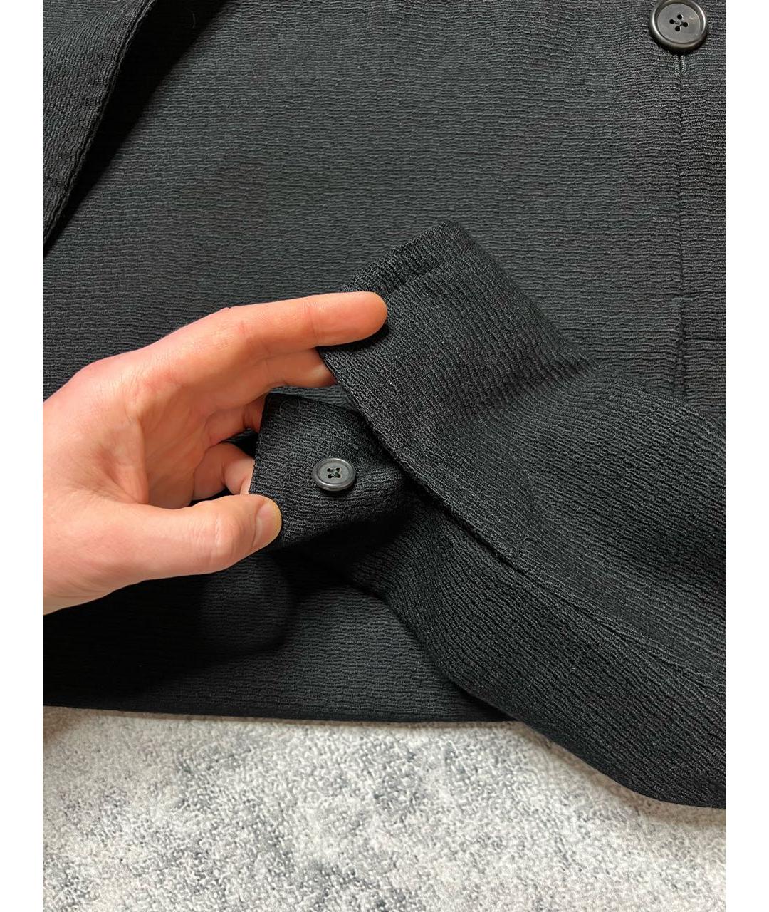 DUNHILL Черное шерстяное пальто, фото 5