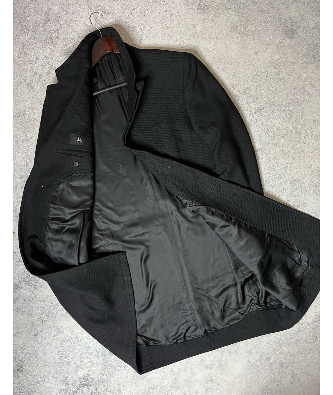 DUNHILL Черное шерстяное пальто, фото 4