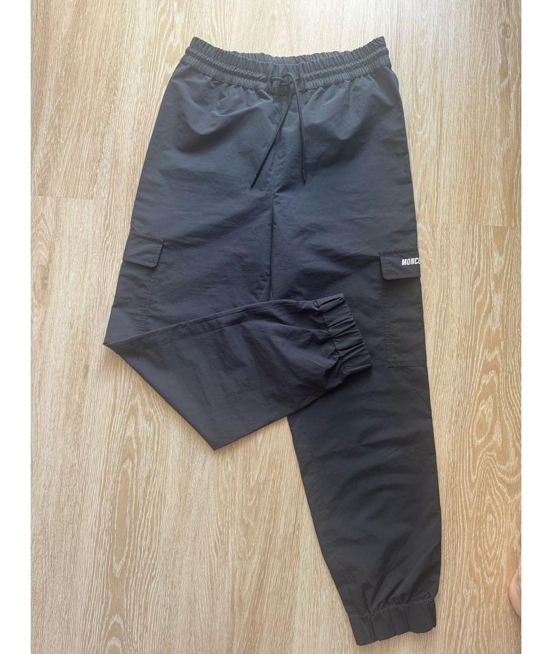 MONCLER GRENOBLE Черные полиэстеровые спортивные брюки и шорты, фото 9