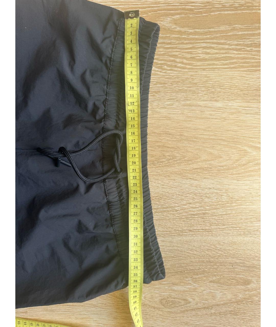 MONCLER GRENOBLE Черные полиэстеровые спортивные брюки и шорты, фото 4