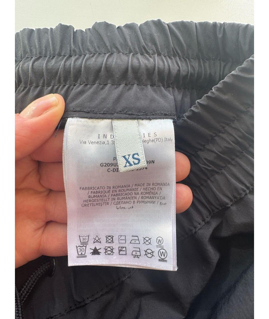 MONCLER GRENOBLE Черные полиэстеровые спортивные брюки и шорты, фото 5