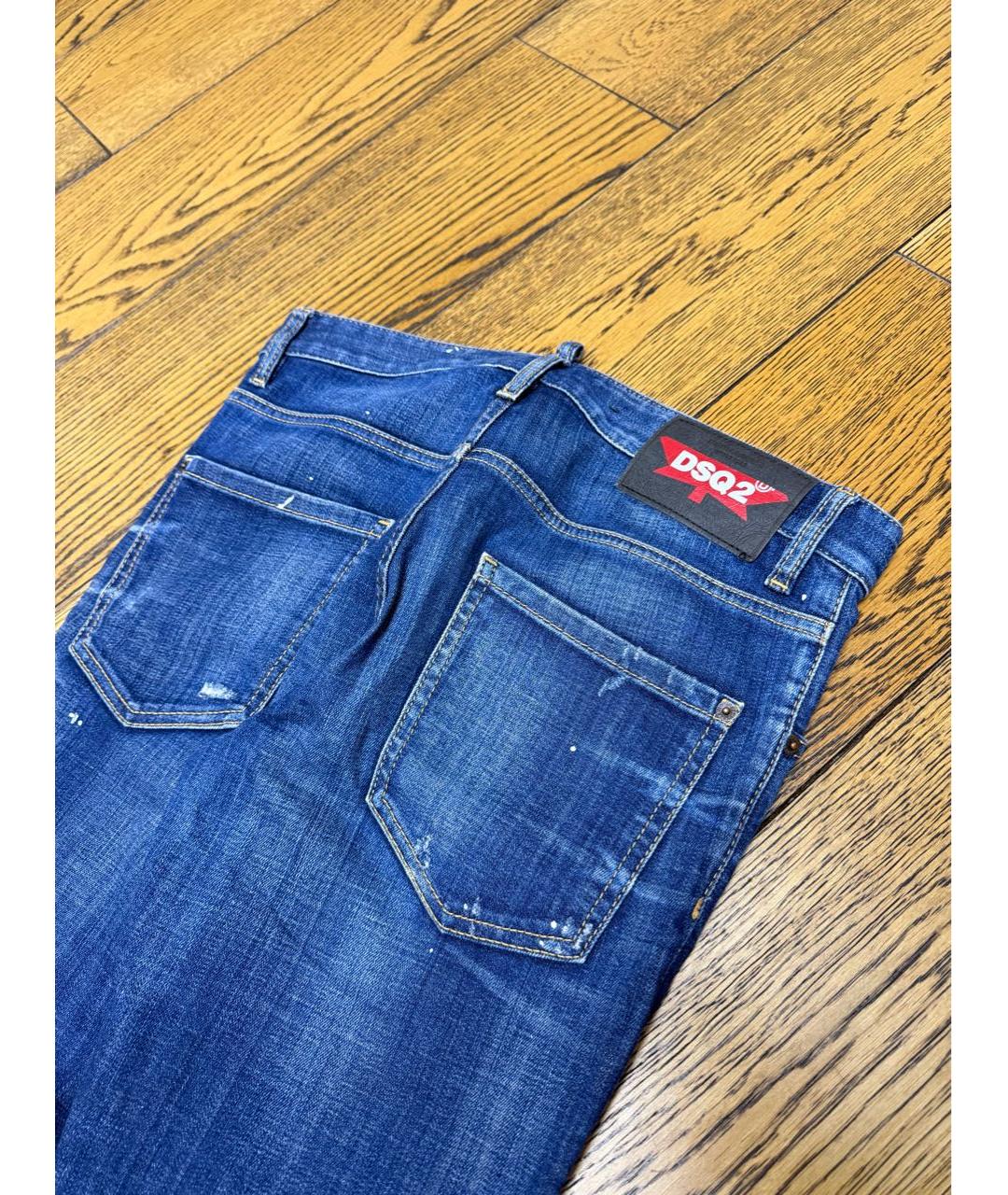 DSQUARED2 Темно-синие джинсы скинни, фото 4