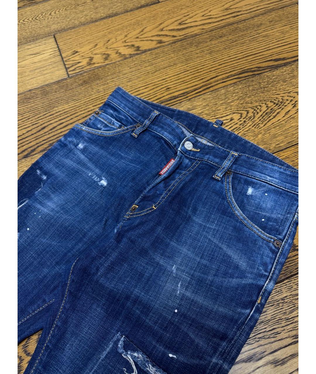 DSQUARED2 Темно-синие джинсы скинни, фото 3