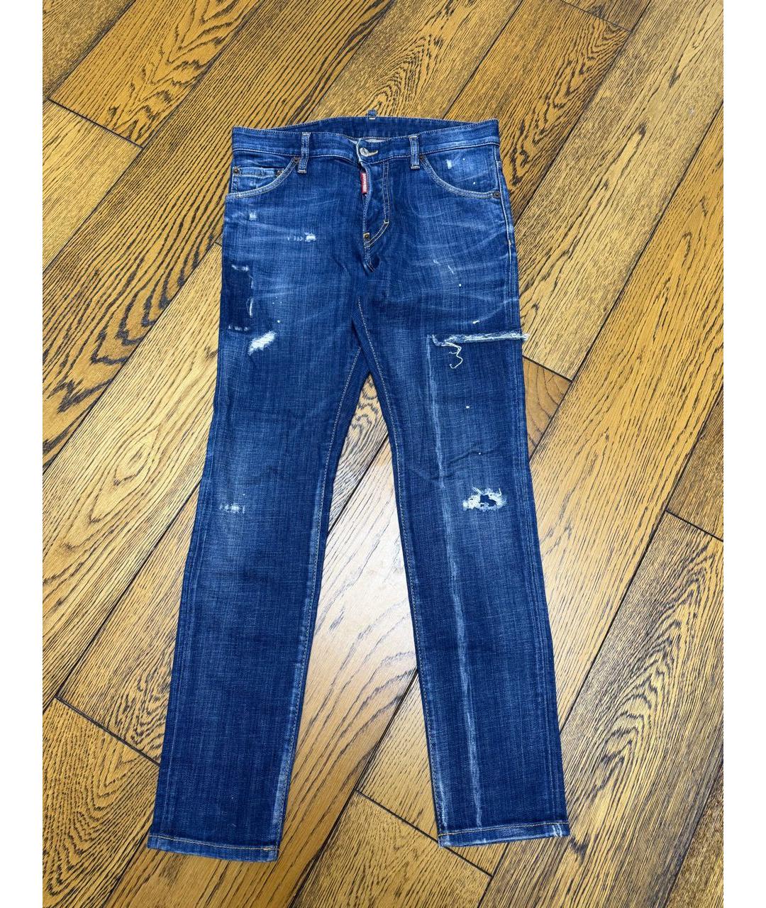 DSQUARED2 Темно-синие джинсы скинни, фото 8