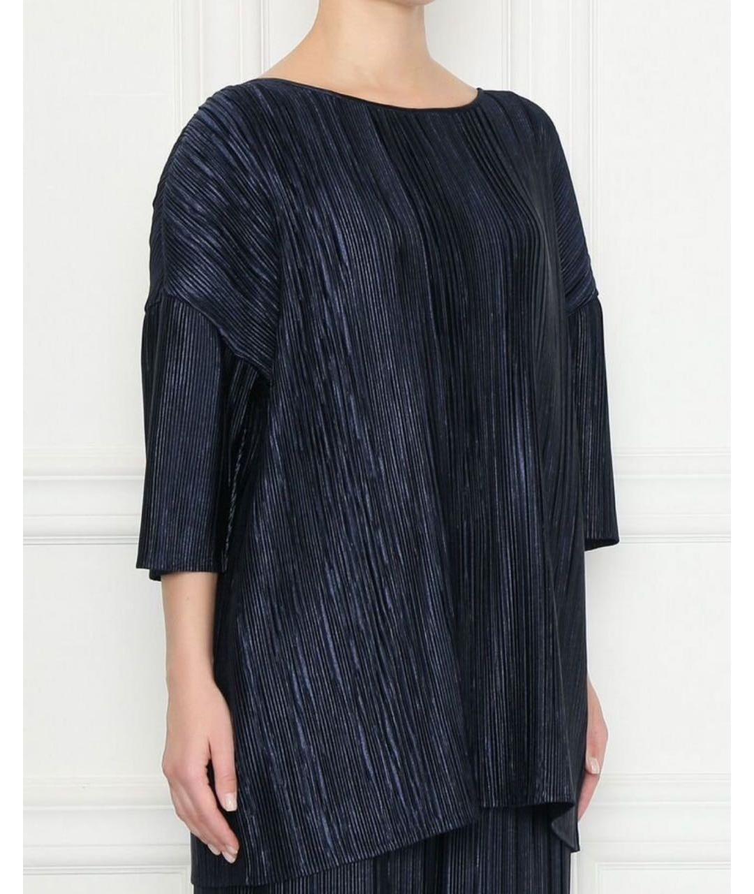 MAX MARA Синий полиэстеровый костюм с брюками, фото 5