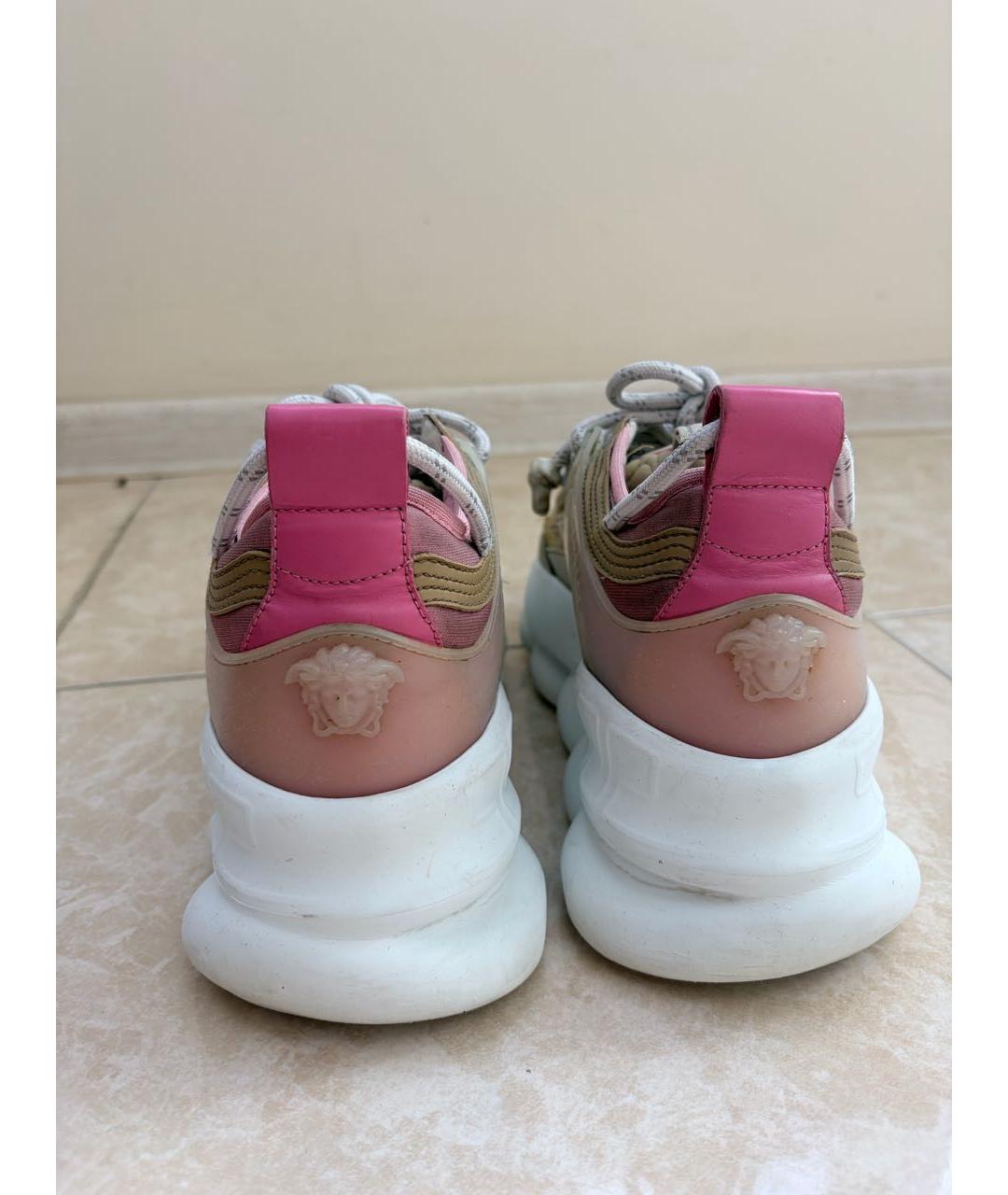 VERSACE Текстильные кроссовки, фото 4