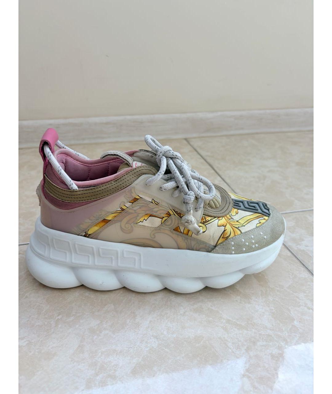 VERSACE Текстильные кроссовки, фото 5