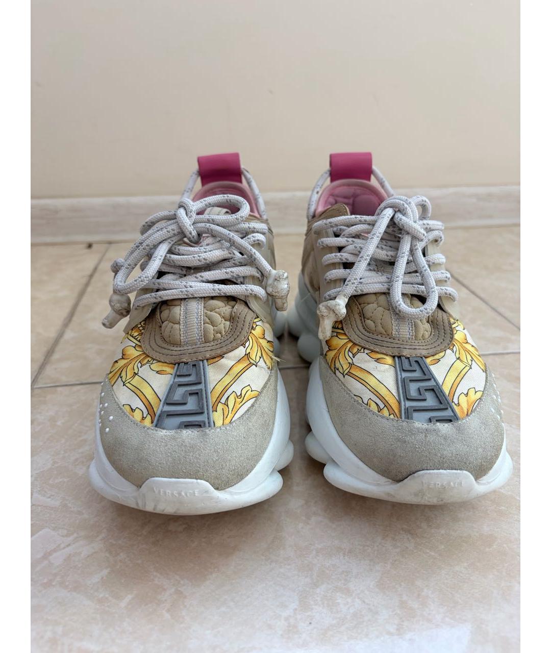 VERSACE Текстильные кроссовки, фото 2