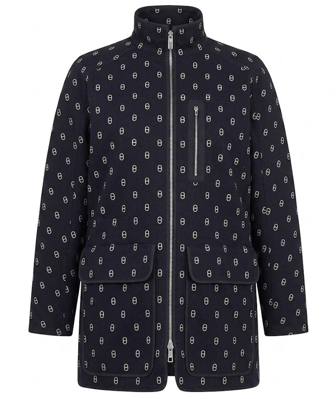 HERMES Синяя хлопковая куртка, фото 1