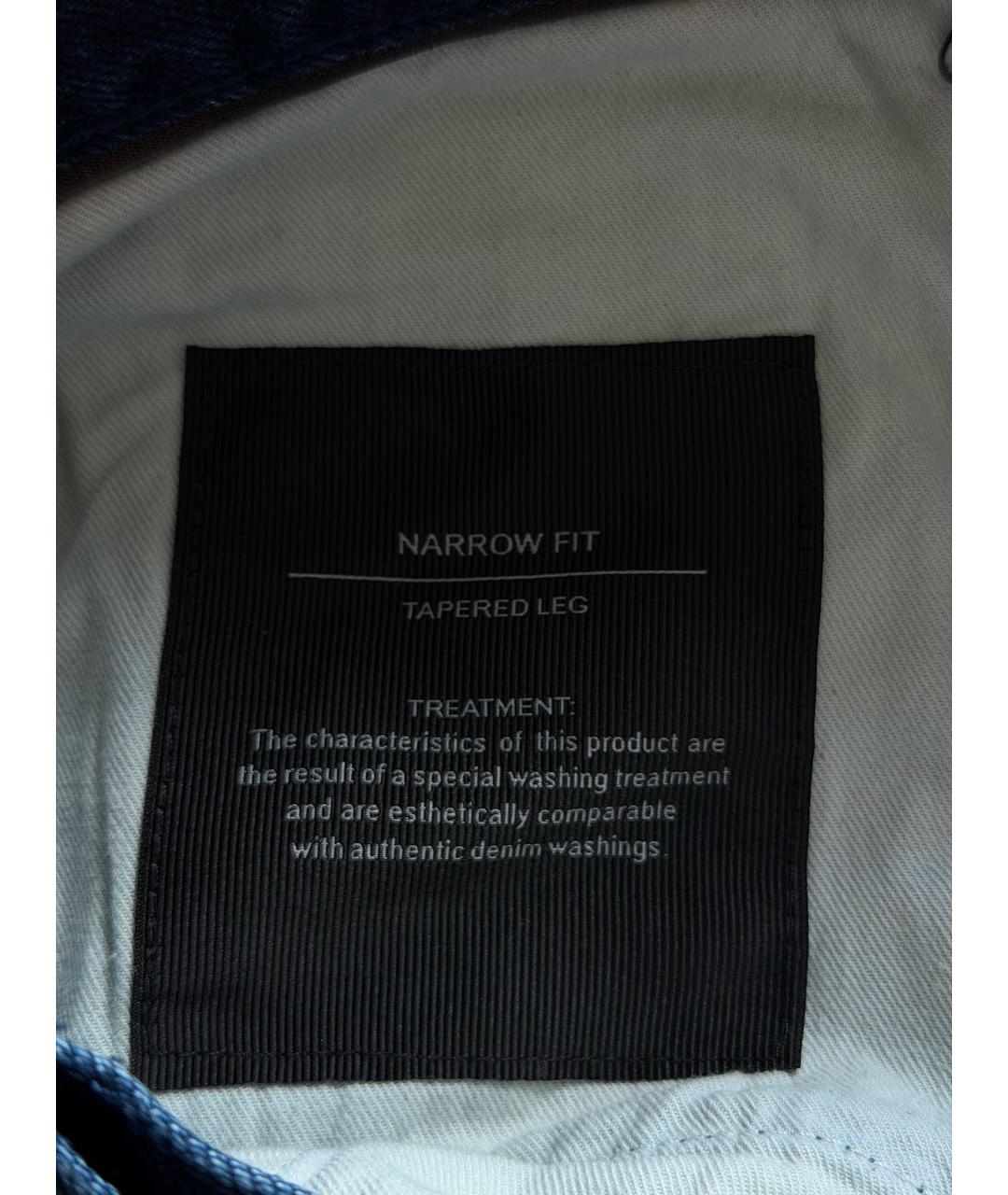 ERMENEGILDO ZEGNA XXX Темно-синие джинсы скинни, фото 5
