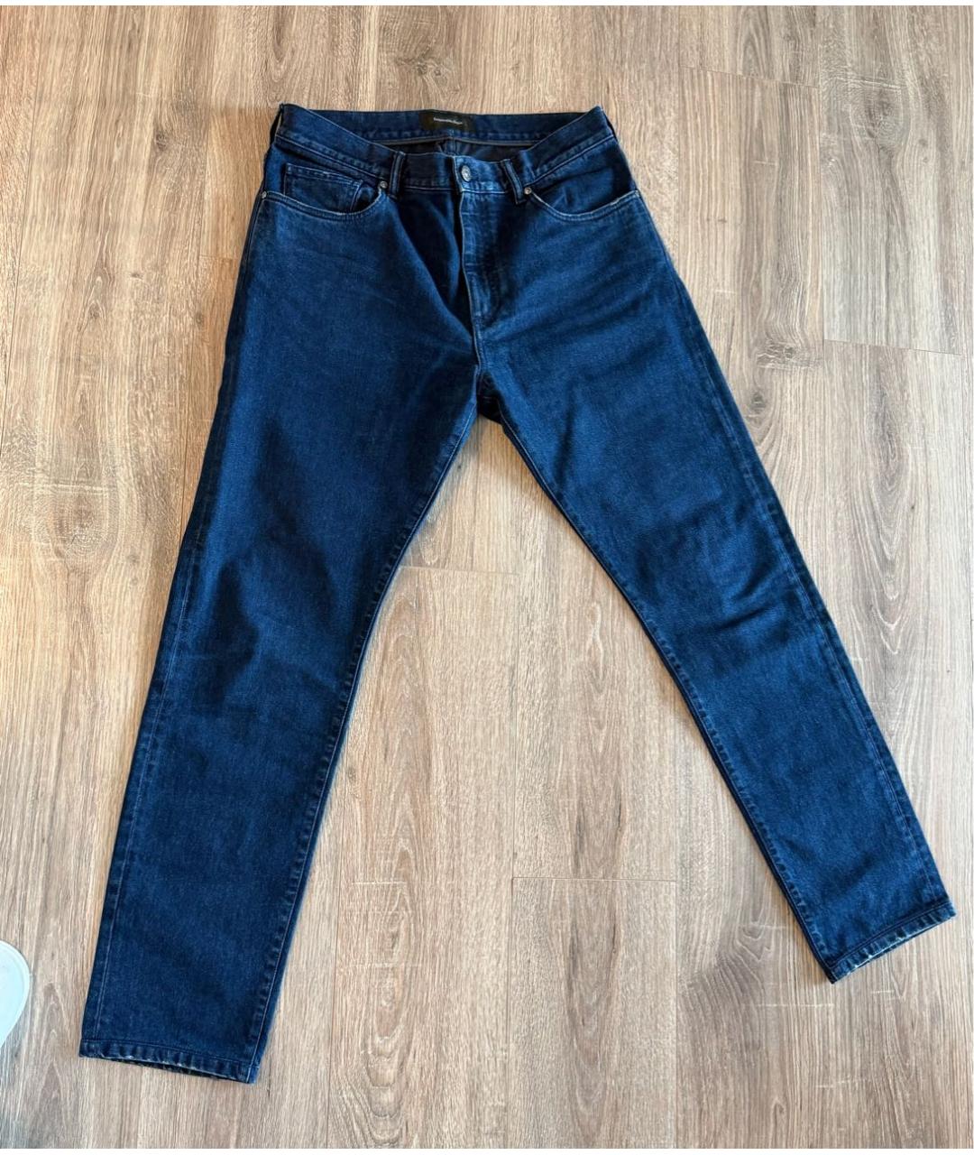 ERMENEGILDO ZEGNA XXX Темно-синие джинсы скинни, фото 7