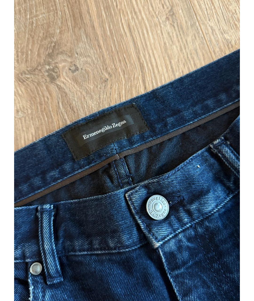 ERMENEGILDO ZEGNA XXX Темно-синие джинсы скинни, фото 2
