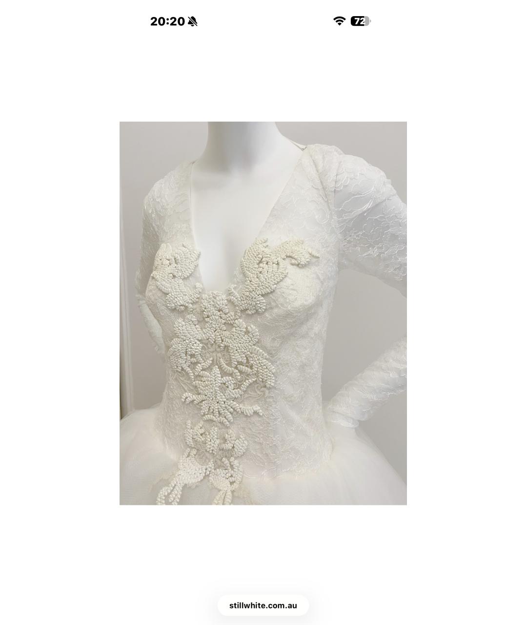 VERA WANG Белое свадебное платье, фото 5