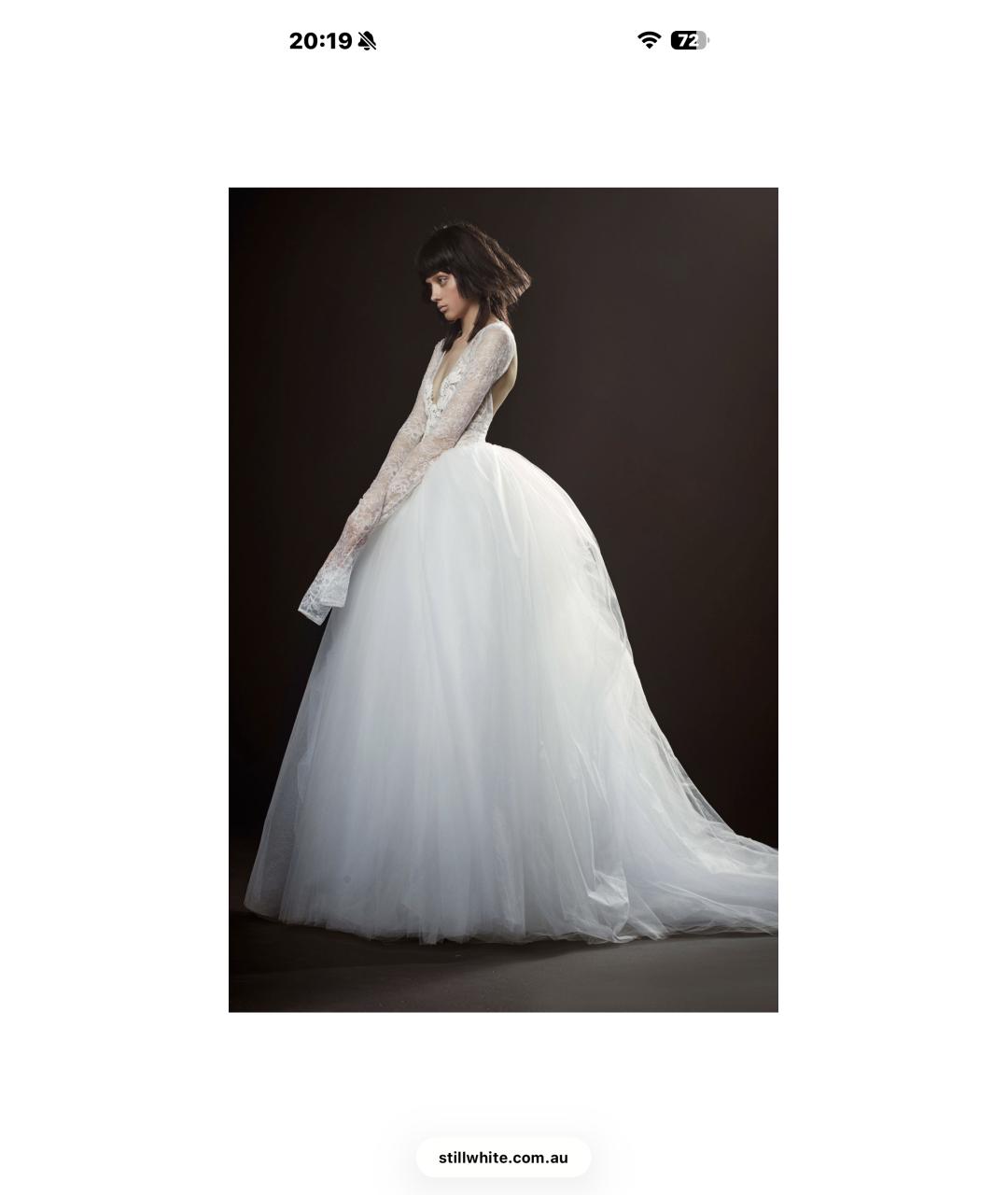 VERA WANG Белое свадебное платье, фото 6