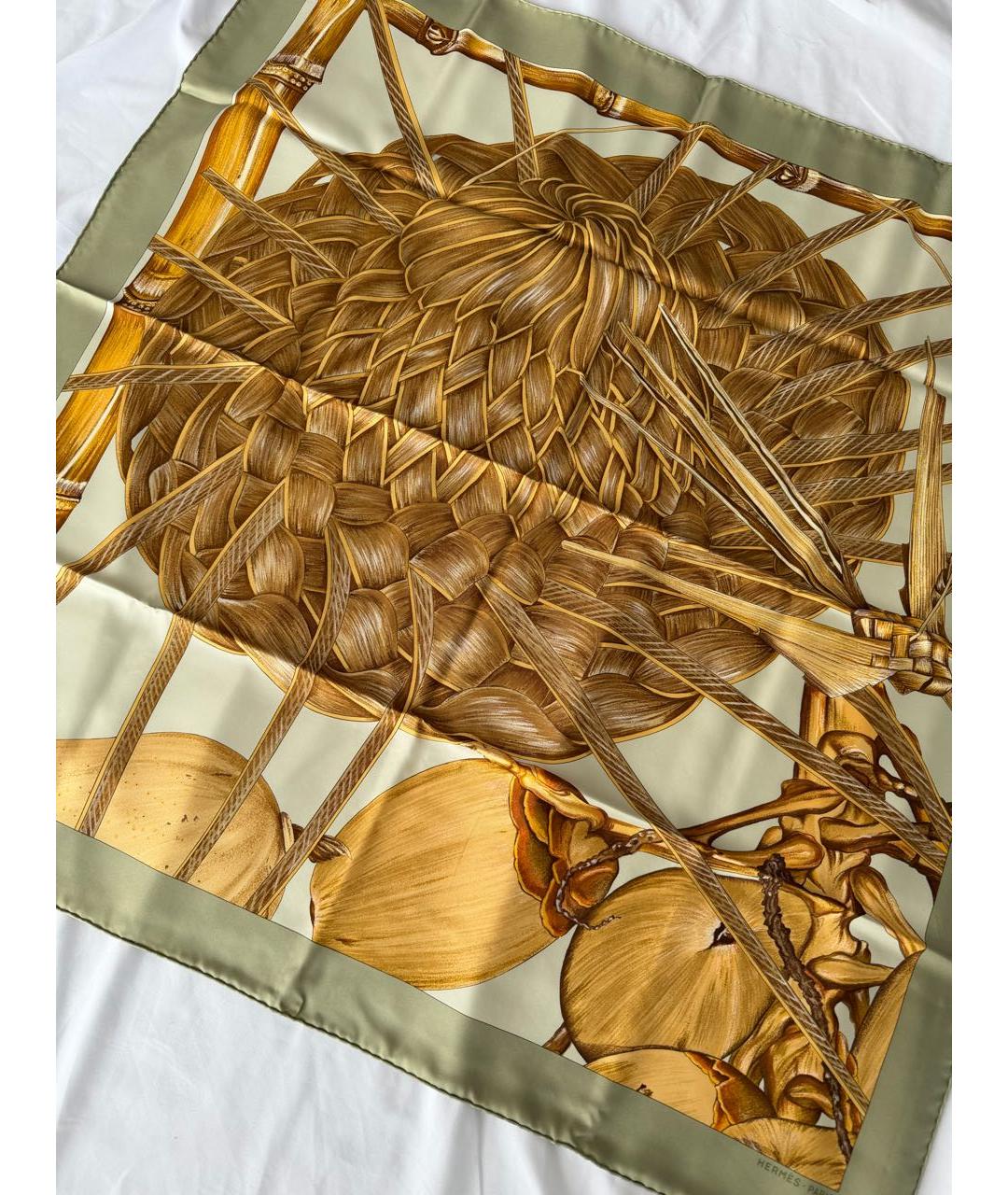 HERMES Мульти шелковый платок, фото 2