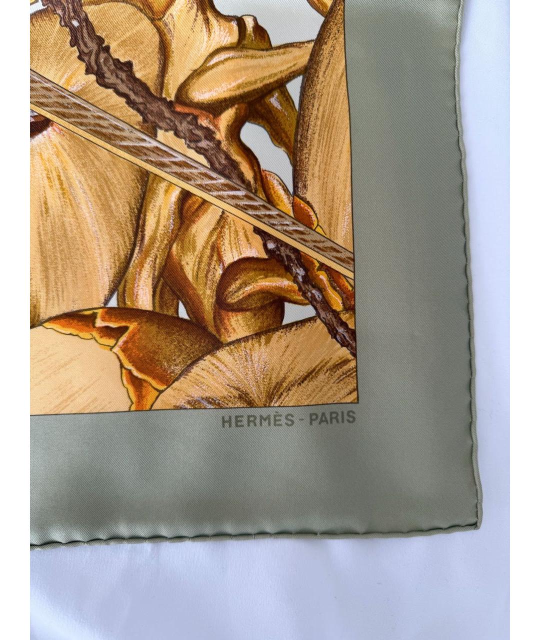HERMES Мульти шелковый платок, фото 3