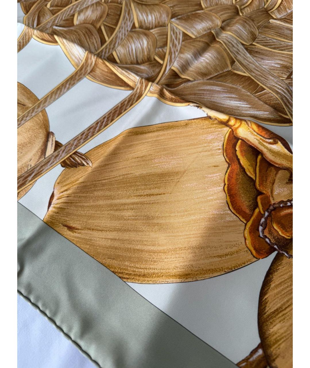 HERMES Мульти шелковый платок, фото 4