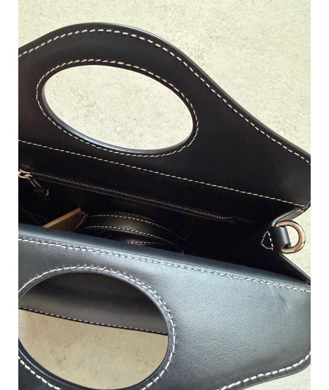 BURBERRY Черный кожаный рюкзак, фото 4