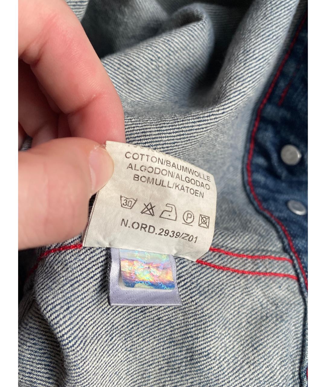 DOLCE&GABBANA Синяя деним куртка, фото 8