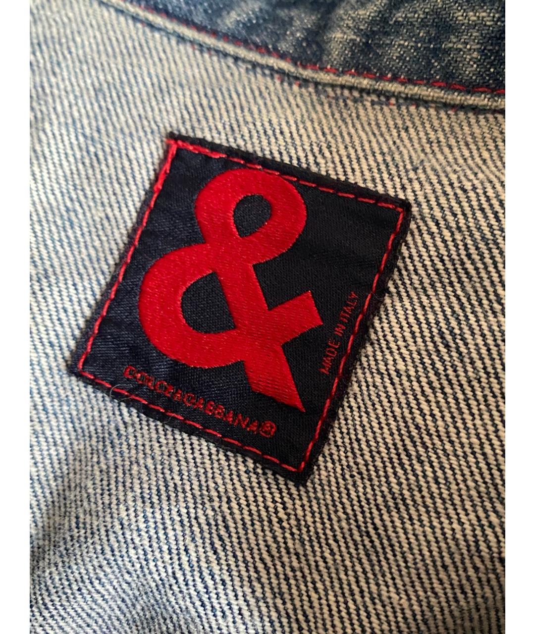 DOLCE&GABBANA Синяя деним куртка, фото 3