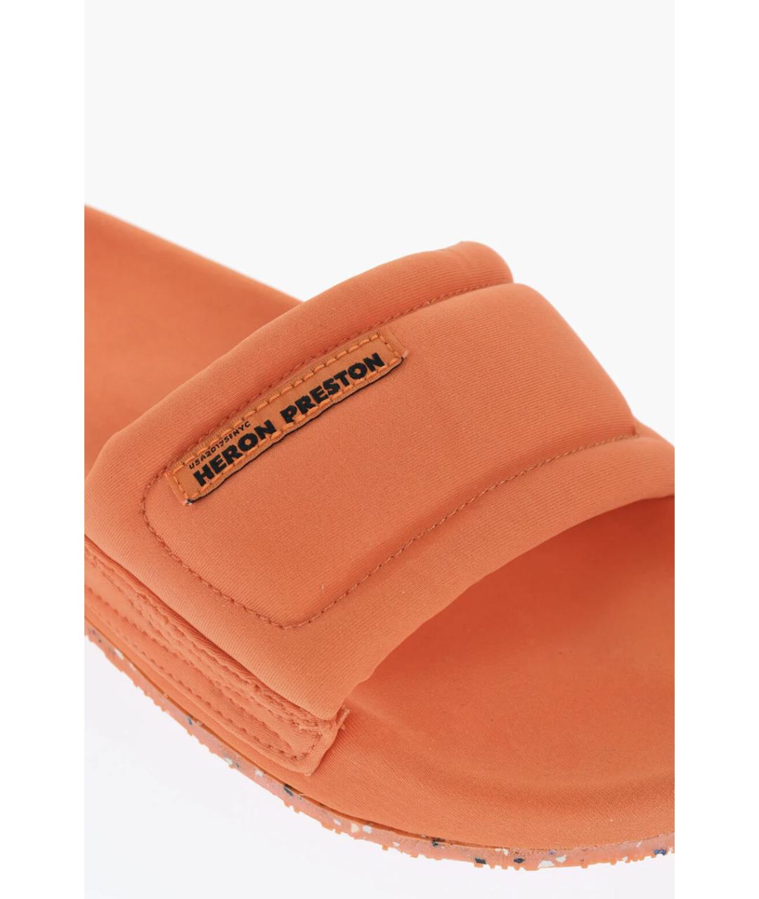 HERON PRESTON Оранжевое текстильные шлепанцы, фото 4