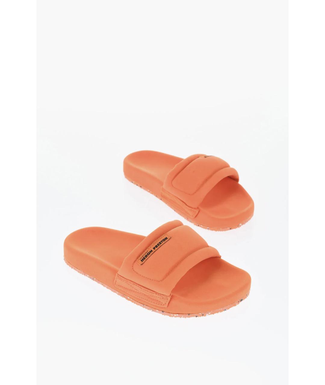HERON PRESTON Оранжевое текстильные шлепанцы, фото 2
