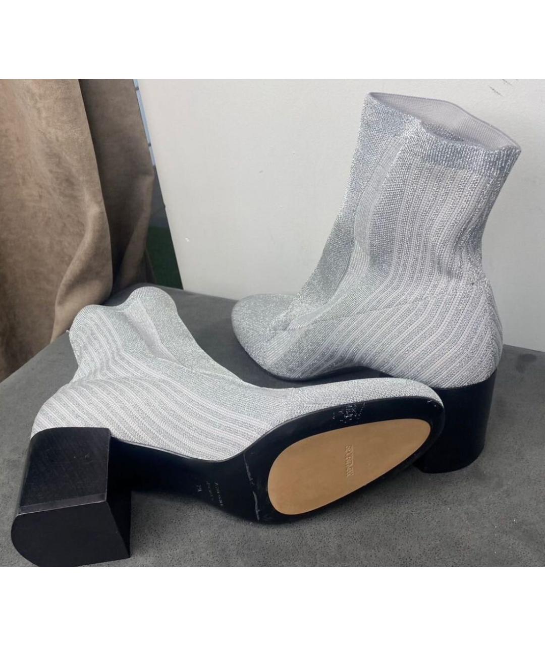 SPORTMAX Серебряные ботильоны, фото 5