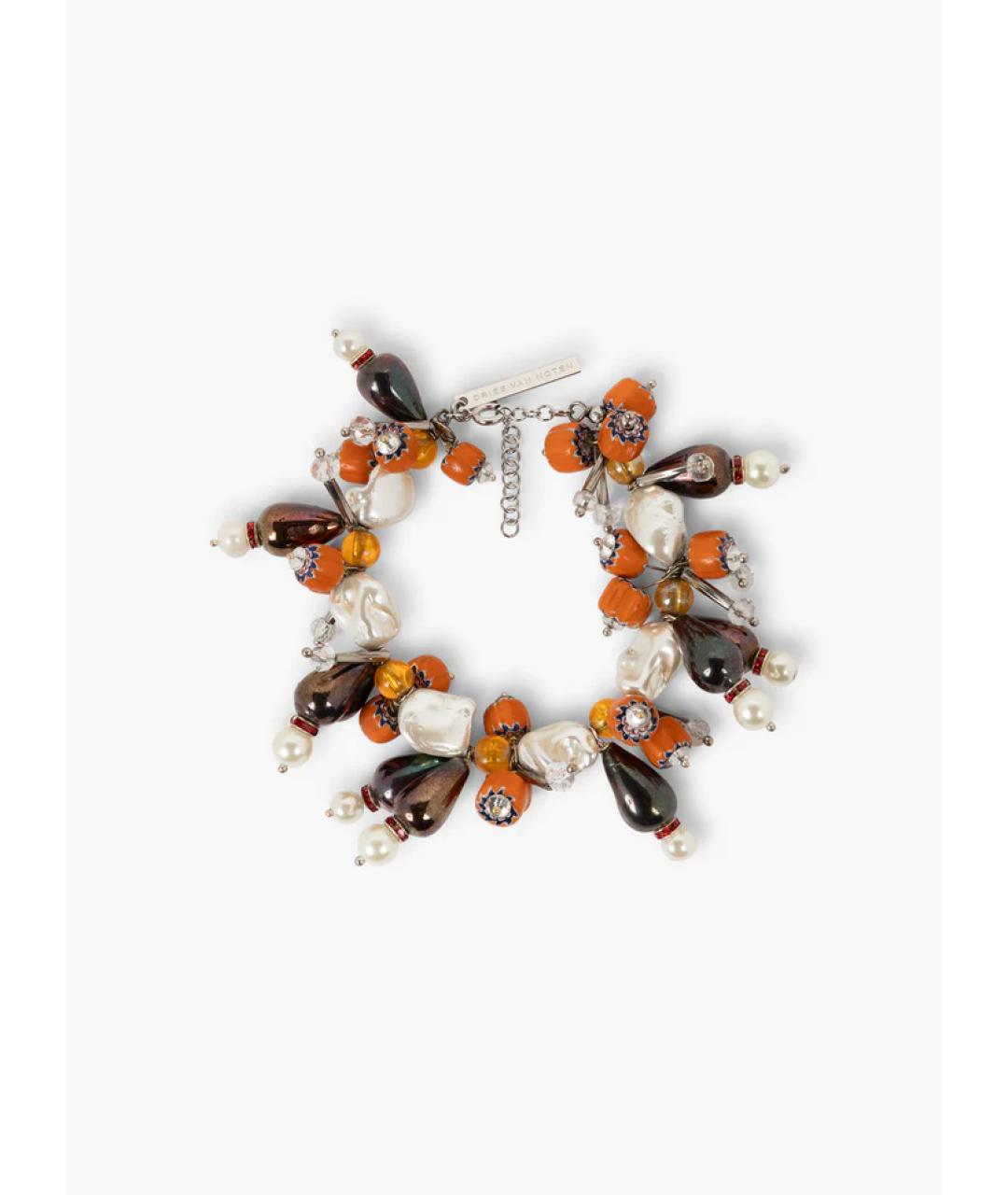 DRIES VAN NOTEN Оранжевый стеклянный браслет, фото 3