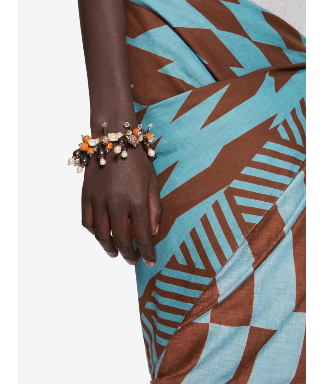 DRIES VAN NOTEN Оранжевый стеклянный браслет, фото 2