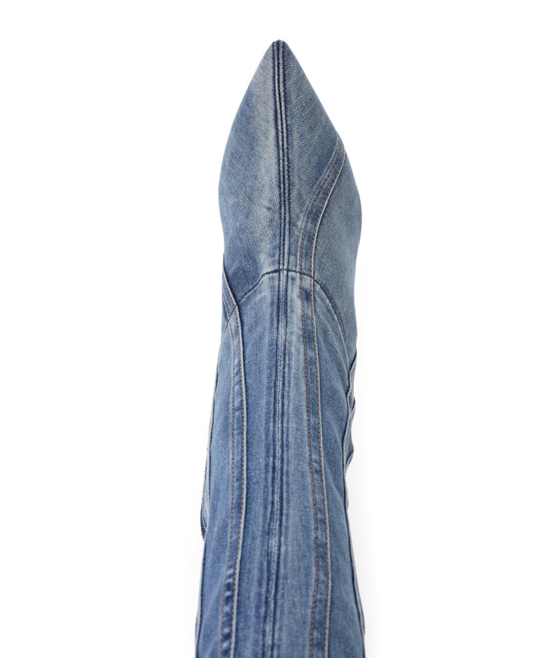 DIESEL Синие ботфорты, фото 4