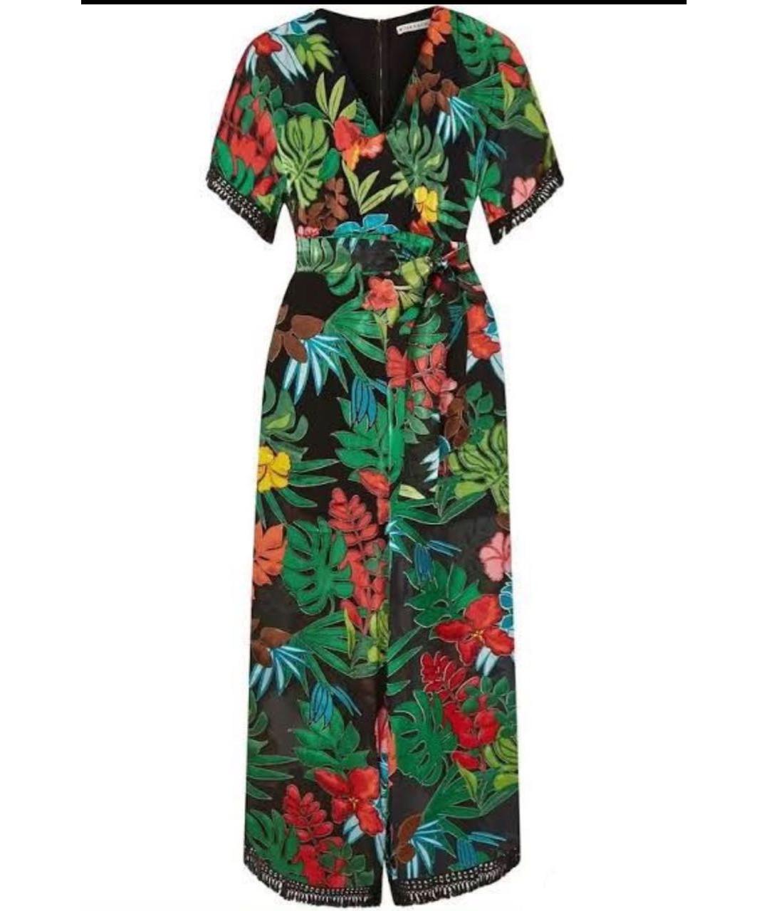 ALICE+OLIVIA Мульти шелковый комбинезон, фото 8