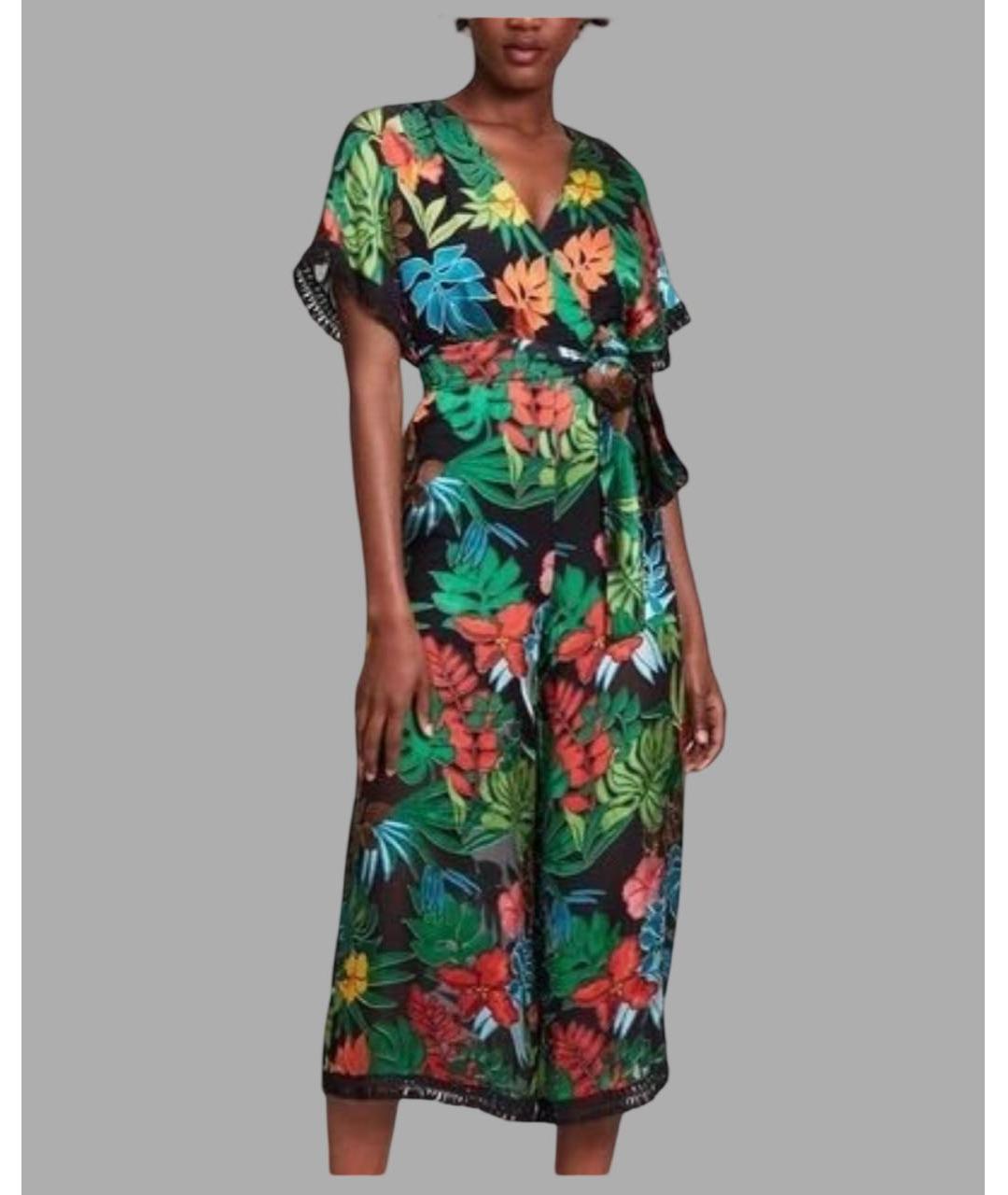 ALICE+OLIVIA Мульти шелковый комбинезон, фото 7