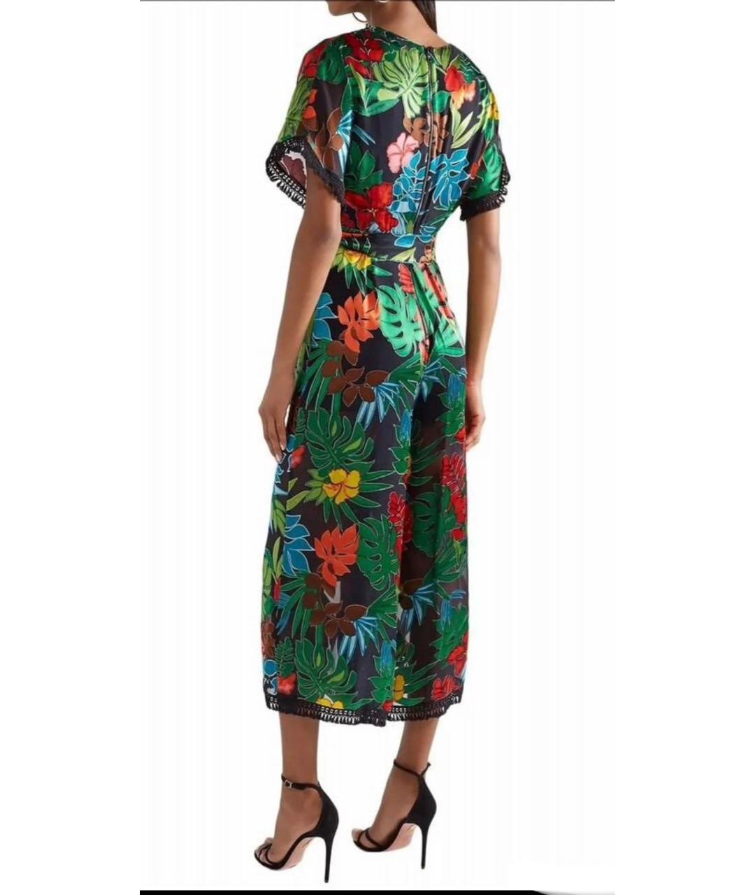 ALICE+OLIVIA Мульти шелковый комбинезон, фото 2