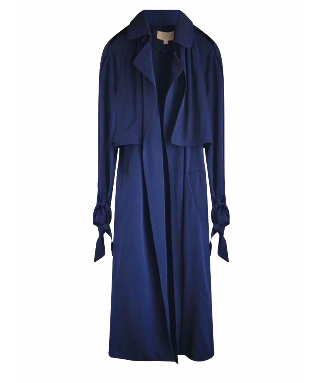 MICHAEL KORS Темно-синий полиэстеровый тренч/плащ, фото 1