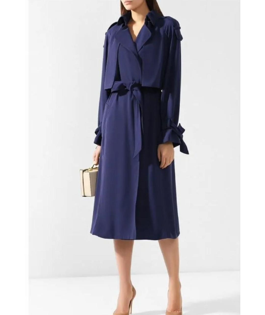 MICHAEL KORS Темно-синий полиэстеровый тренч/плащ, фото 2