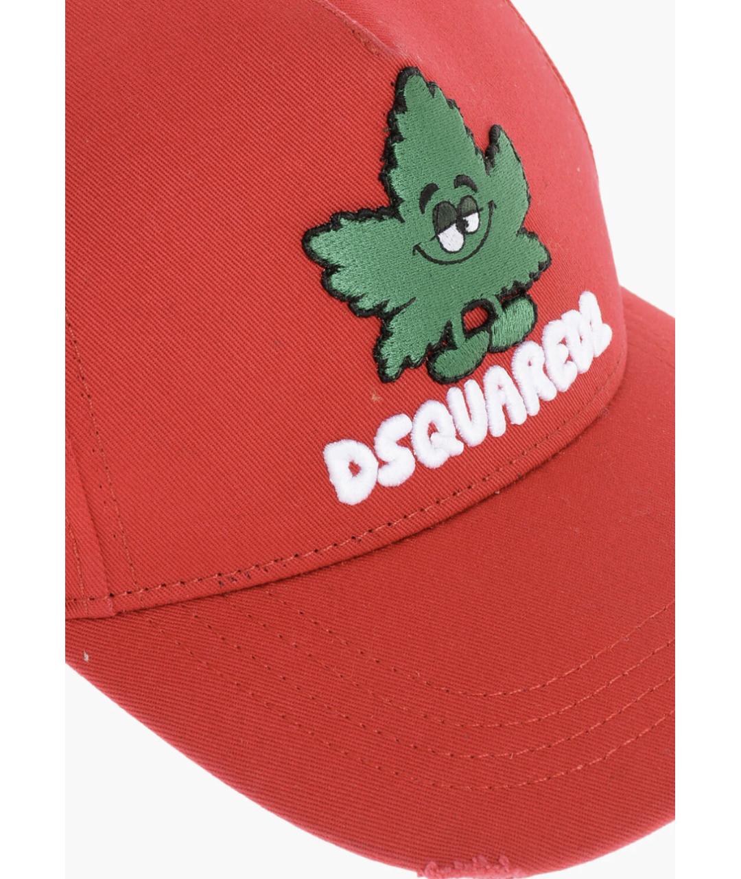 DSQUARED2 Коралловая хлопковая кепка, фото 3