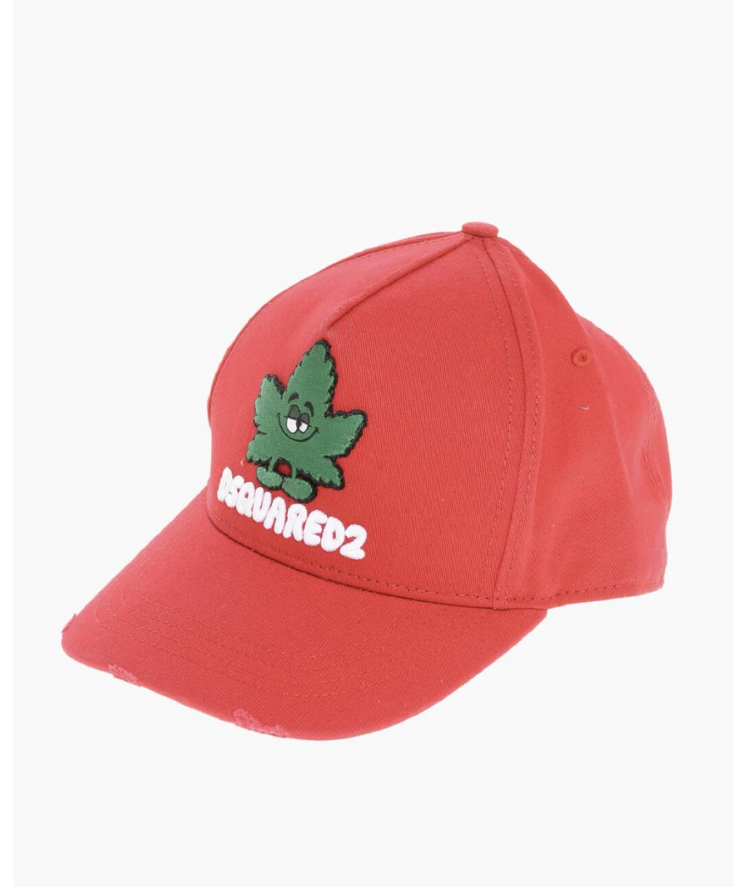 DSQUARED2 Коралловая хлопковая кепка, фото 4