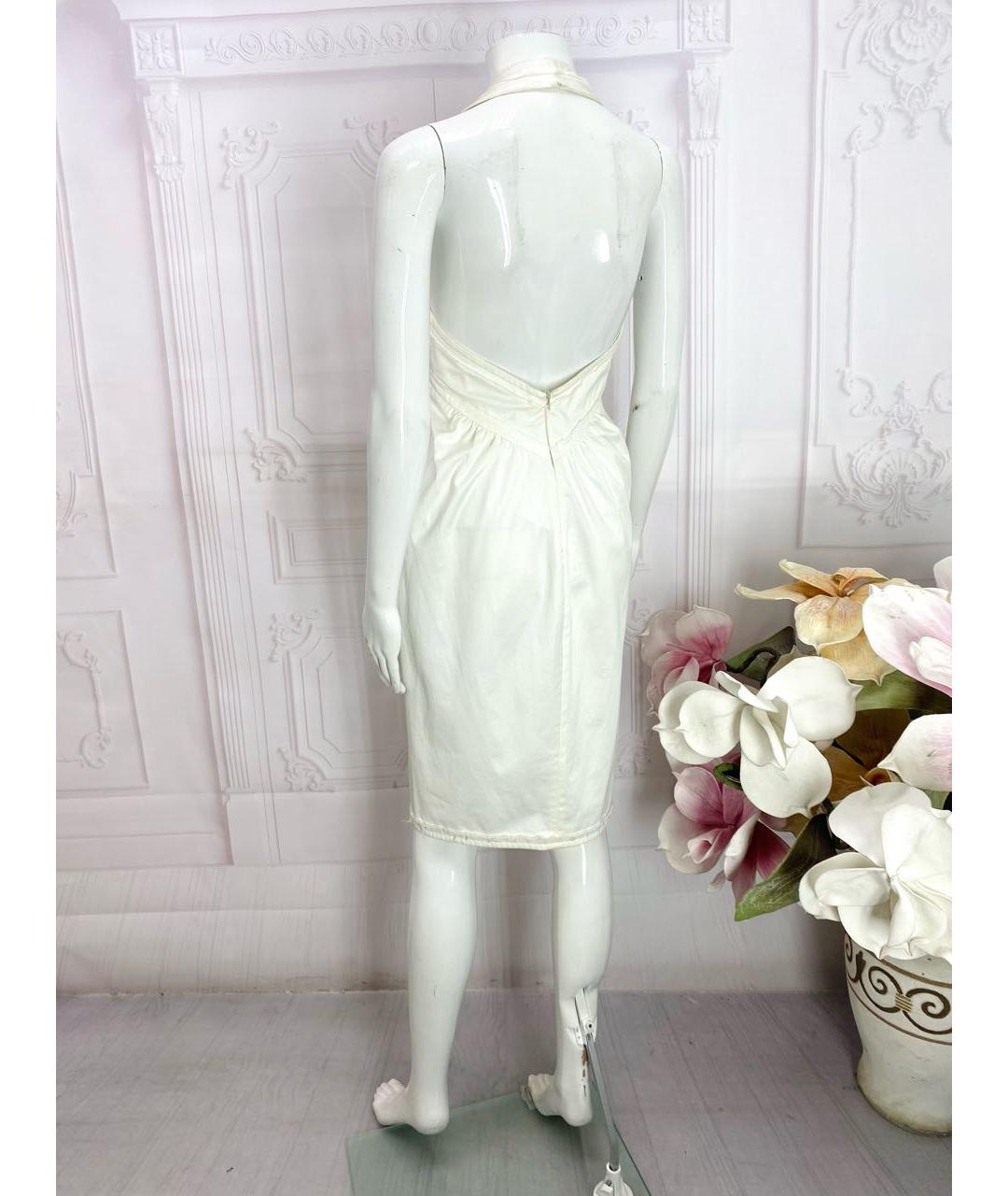 DSQUARED2 Белый хлопковый сарафан, фото 6