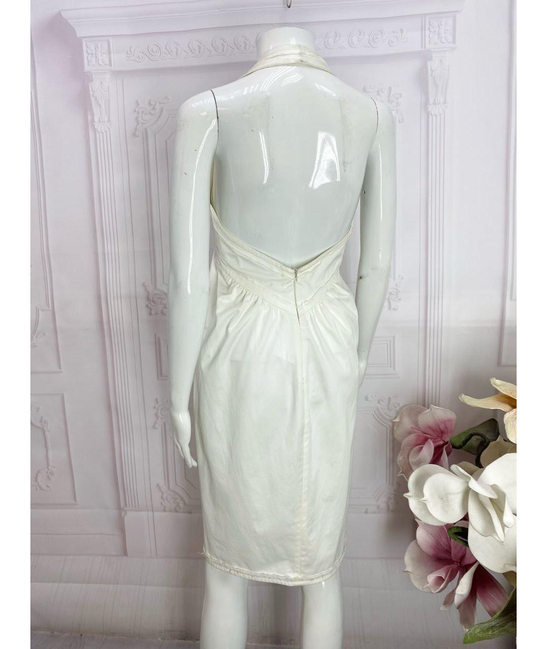 DSQUARED2 Белый хлопковый сарафан, фото 2