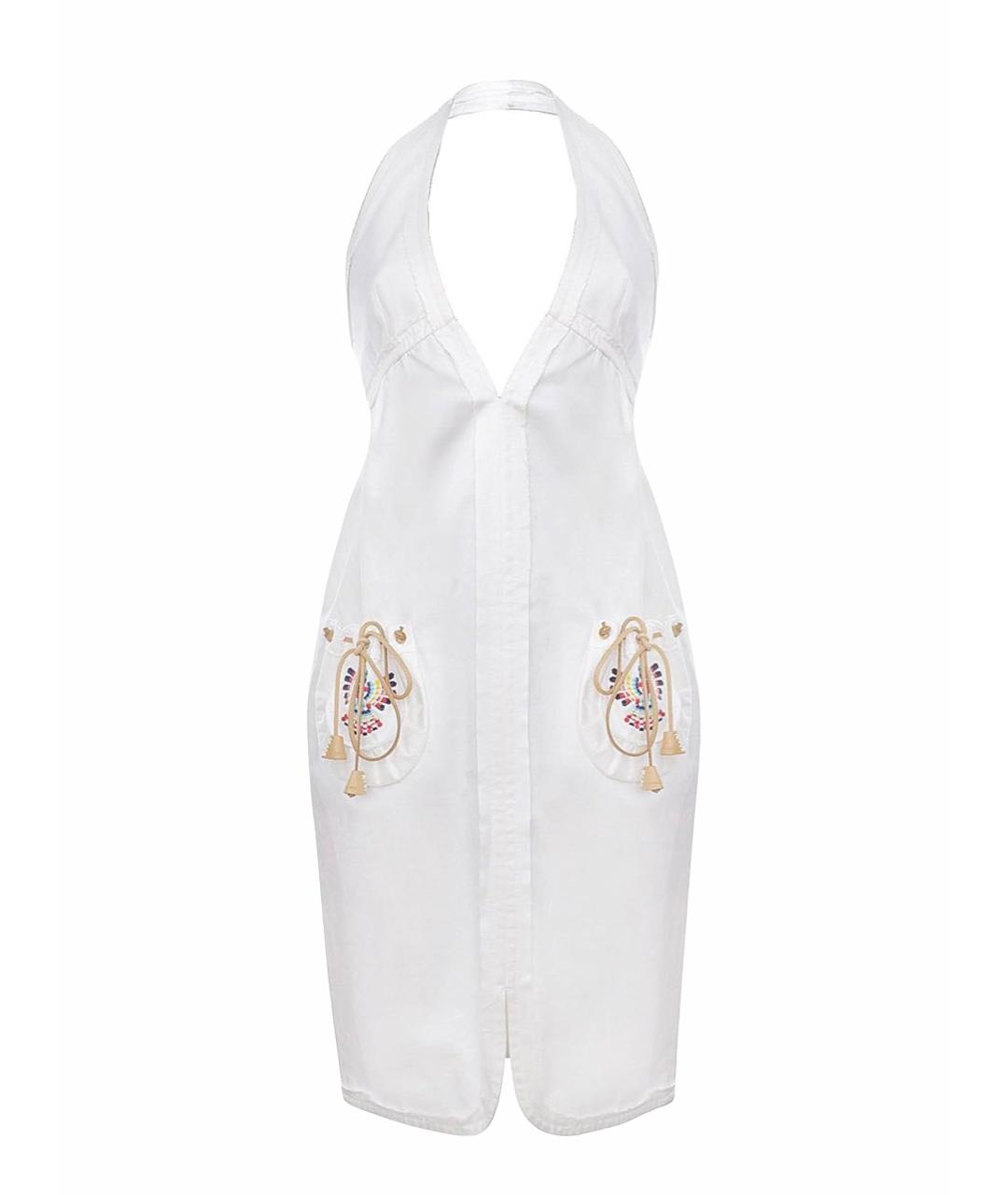 DSQUARED2 Белый хлопковый сарафан, фото 1