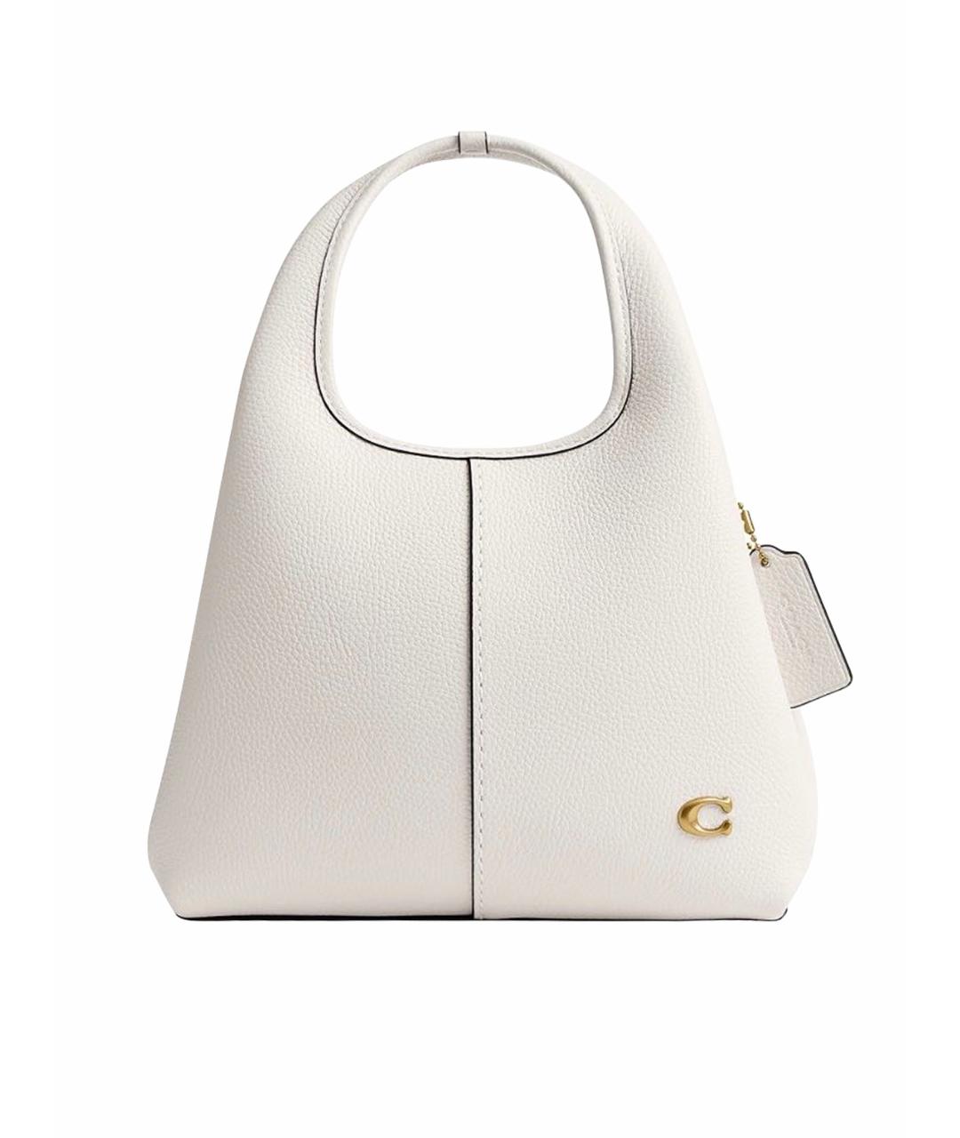 COACH Белая кожаная сумка через плечо, фото 1